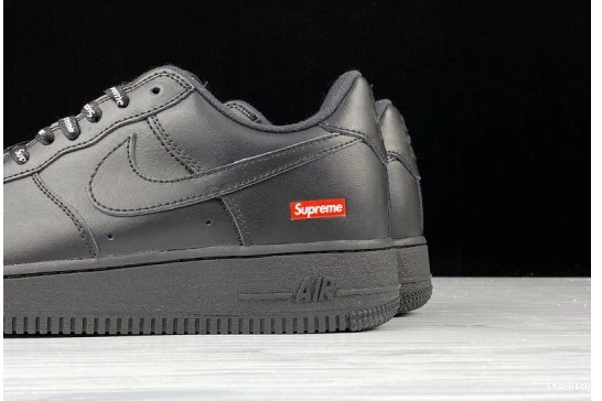 Low  Air 1 CU9225-001 Supreme Black Force Nike  0813